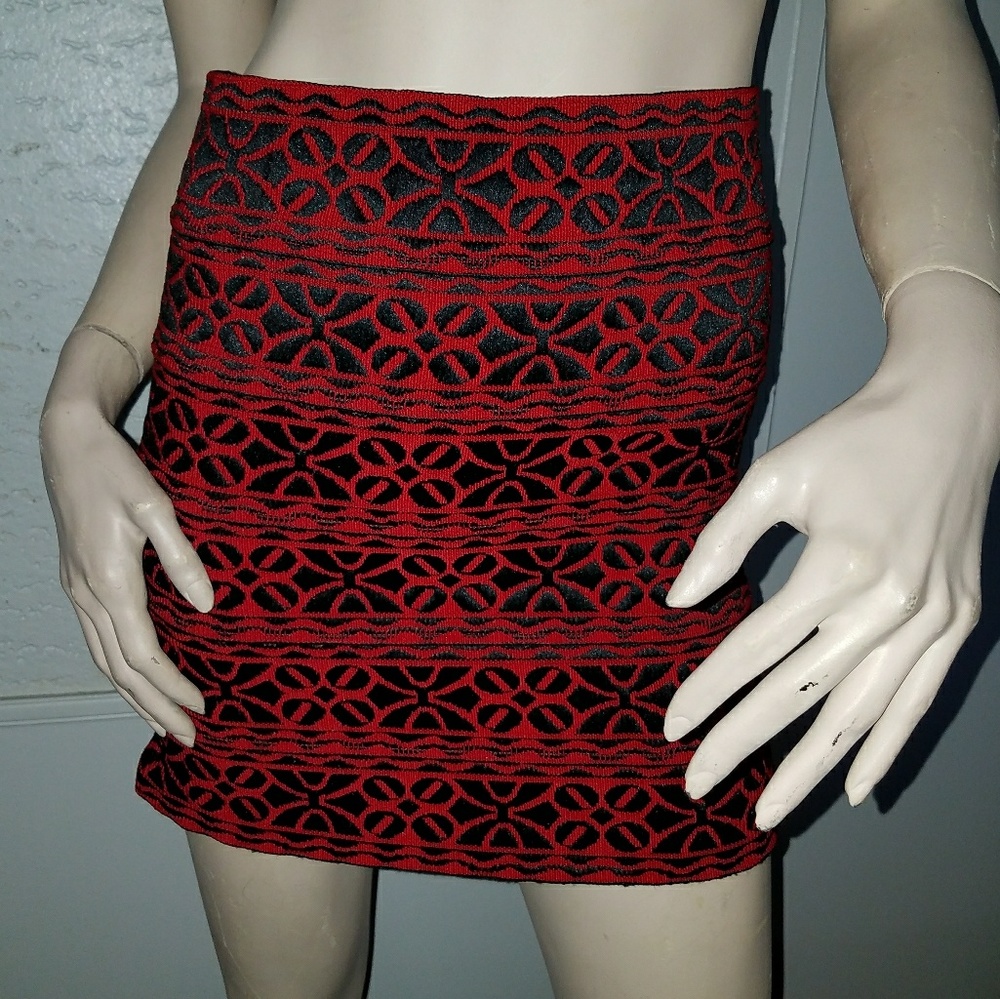 NWOT - Festive Red Mini skirt